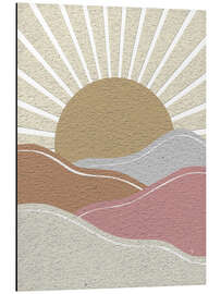 Magnettafel Sonnenuntergang in Pastell