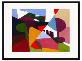 Gerahmter Kunstdruck La Ciotat, Abstrakte Landschaft