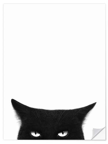 Wall sticker Angry Black Cat