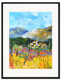 Gerahmter Kunstdruck Lavendel in der Provence