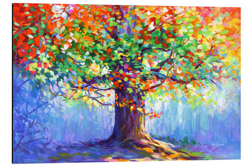 Aluminium print Tree of Blooming Romance