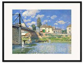 Gerahmter Kunstdruck Die Brücke von Villeneuve-la-Garenne