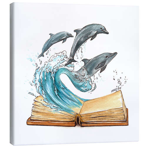 Canvas print Tales about Dolphins