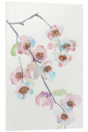 Foam board print Pink Blossom Branch