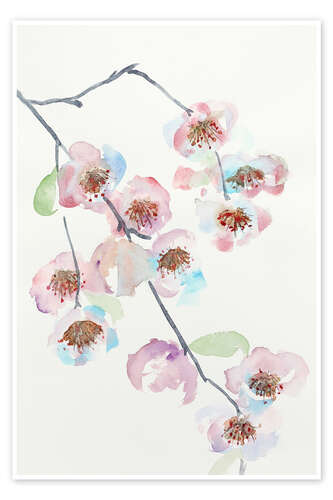 Poster Pink Blossom Branch