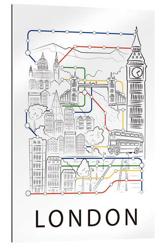 Gallery print London City Map