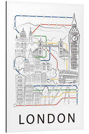 Magnettafel London City Map