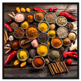 Gerahmter Kunstdruck Gewürze IV