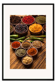 Gerahmter Kunstdruck Gewürze V