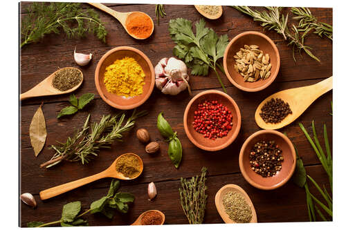 Gallery print Spices and Fresh Herbs