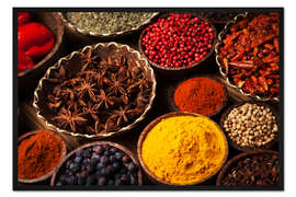 Gerahmter Kunstdruck Gewürze VI