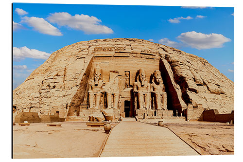 Aluminiumsbilde Abu Simbel Temple Main Entrance, Egypt