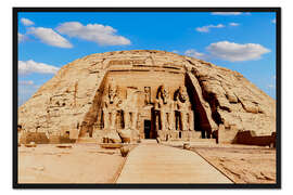 Gerahmter Kunstdruck Haupteingangs des Tempels Abu Simbel, Ägypten