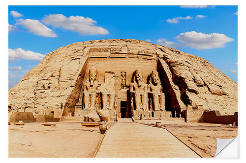 Naklejka na ścianę Abu Simbel Temple Main Entrance, Egypt