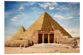 Tableau en PVC Ruins Near the Pyramids of Giza, Egypt