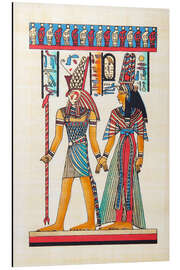 Aluminium print Horus With Nefertari