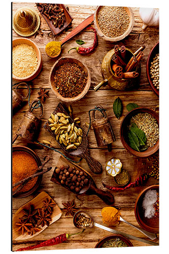 Aluminium print Spices I