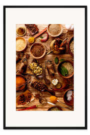 Gerahmter Kunstdruck Gewürze I