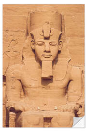 Naklejka na ścianę Ramses II, Pharaoh's Tomb in Abu Simbel, Egypt