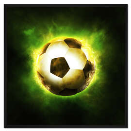 Gerahmter Kunstdruck Magischer Fußball