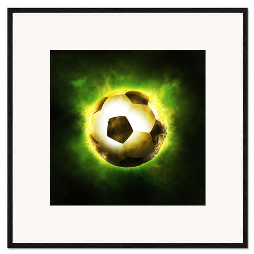 Kunsttryk i ramme Magic Football