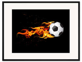 Gerahmter Kunstdruck Feuerball