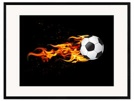 Gerahmter Kunstdruck Feuerball
