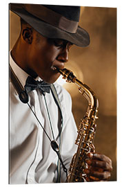 Gallery print Jazz Musician With Saxophone