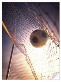 Sticker mural Football at sunset