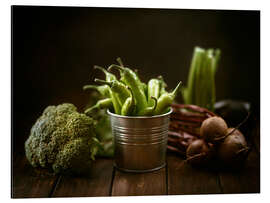 Magnettafel Stilleben mit grünem Gemüse