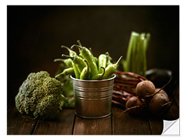 Sisustustarra Still Life With Green Vegetables