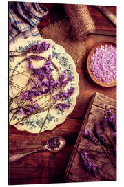Magnettafel Meersalzbad mit frischem Lavendel