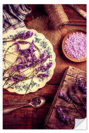 Wall sticker Sea Salt Bath With Fresh Lavender