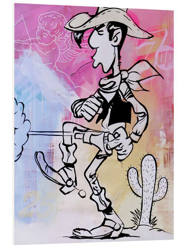 Foam board print Lucky Luke