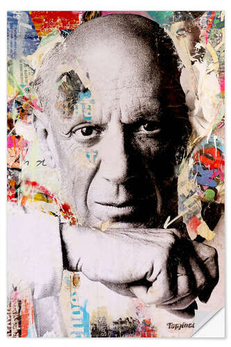 Naklejka na ścianę Picasso Pop Art Portrait