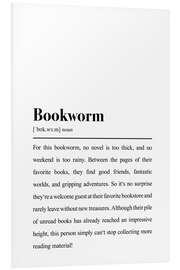 Foam board print Bookworm Definition