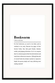 Gerahmter Kunstdruck Bookworm Definition