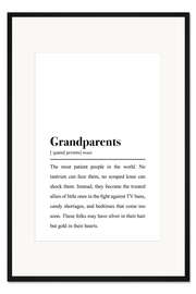 Gerahmter Kunstdruck Grandparents Definition
