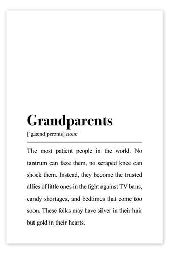 Poster Grandparents Definition