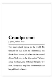 Wall print  Grandparents Definition - aemmi