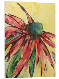 Tableau en PVC Red Coneflower Fower