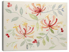 Canvas print Honeysuckle Flowers and Twigs