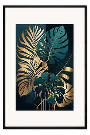 Gerahmter Kunstdruck Blattkunst