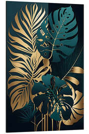 Magnettafel Blattkunst