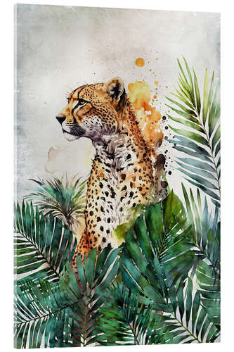 Acrylic print Cheetah Garden