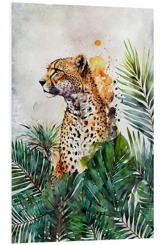 Tableau en PVC Cheetah Garden