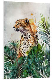 Tableau en plexi-alu Cheetah Garden