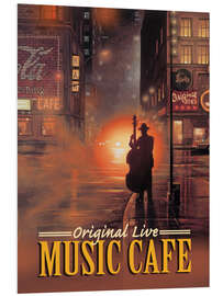 Foam board print Music Cafe