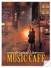 Wall sticker Music Cafe