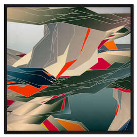 Gerahmter Kunstdruck Terrestrial I